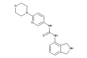 1-isoindolin-4-yl-3-(6-morpholino-3-pyridyl)urea