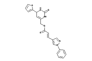 3-(1-phenylpyrazol-4-yl)acrylic Acid [4-(2-furyl)-2-keto-3,4-dihydro-1H-pyrimidin-6-yl]methyl Ester