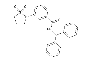 N-benzhydryl-3-(1,1-diketo-1,2-thiazolidin-2-yl)benzamide