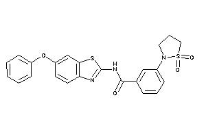 3-(1,1-diketo-1,2-thiazolidin-2-yl)-N-(6-phenoxy-1,3-benzothiazol-2-yl)benzamide