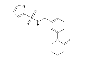 N-[3-(2-ketopiperidino)benzyl]thiophene-2-sulfonamide