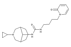 1-(7-cyclopropyl-7-azabicyclo[3.3.1]nonan-9-yl)-3-[4-(2-keto-1-pyridyl)butyl]urea