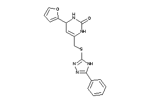 4-(2-furyl)-6-[[(5-phenyl-4H-1,2,4-triazol-3-yl)thio]methyl]-3,4-dihydro-1H-pyrimidin-2-one