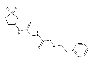 N-(1,1-diketothiolan-3-yl)-2-[(2-phenethyloxyacetyl)amino]acetamide