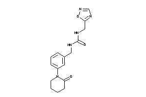 1-[3-(2-ketopiperidino)benzyl]-3-(1,2,4-oxadiazol-5-ylmethyl)urea