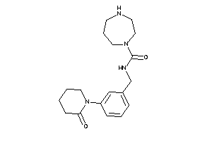 N-[3-(2-ketopiperidino)benzyl]-1,4-diazepane-1-carboxamide