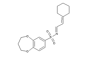 N-(2-cyclohexylideneethylidene)-3,4-dihydro-2H-1,5-benzodioxepine-7-sulfonamide