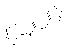 2-(1H-pyrazol-4-yl)-N-(4-thiazolin-2-ylidene)acetamide