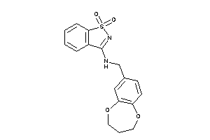 3,4-dihydro-2H-1,5-benzodioxepin-7-ylmethyl-(1,1-diketo-1,2-benzothiazol-3-yl)amine