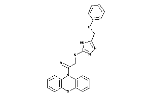 Image of 1-phenothiazin-10-yl-2-[[5-(phenoxymethyl)-4H-1,2,4-triazol-3-yl]thio]ethanone
