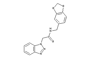 2-(benzotriazol-1-yl)-N-piperonyl-acetamide