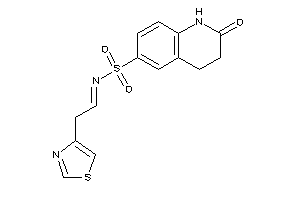 2-keto-N-(2-thiazol-4-ylethylidene)-3,4-dihydro-1H-quinoline-6-sulfonamide