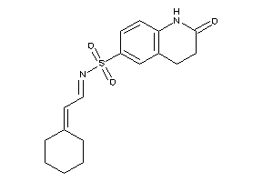 N-(2-cyclohexylideneethylidene)-2-keto-3,4-dihydro-1H-quinoline-6-sulfonamide