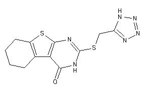 2-(1H-tetrazol-5-ylmethylthio)-5,6,7,8-tetrahydro-3H-benzothiopheno[2,3-d]pyrimidin-4-one