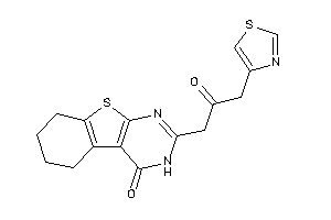 2-(2-keto-3-thiazol-4-yl-propyl)-5,6,7,8-tetrahydro-3H-benzothiopheno[2,3-d]pyrimidin-4-one