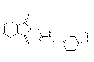 2-(1,3-diketo-3a,4,7,7a-tetrahydroisoindol-2-yl)-N-piperonyl-acetamide