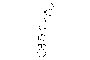 Image of 2-[[5-[4-(azepan-1-ylsulfonyl)phenyl]-4H-1,2,4-triazol-3-yl]thio]-N-cyclohexyl-acetamide
