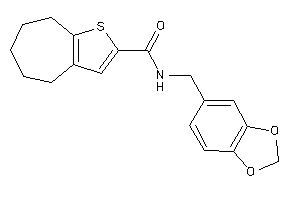 N-piperonyl-5,6,7,8-tetrahydro-4H-cyclohepta[b]thiophene-2-carboxamide