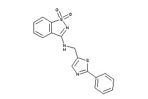 (1,1-diketo-1,2-benzothiazol-3-yl)-[(2-phenylthiazol-5-yl)methyl]amine