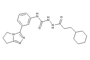 1-(3-cyclohexylpropanoylamino)-3-[3-(6,7-dihydro-5H-pyrrolo[2,1-c][1,2,4]triazol-3-yl)phenyl]urea