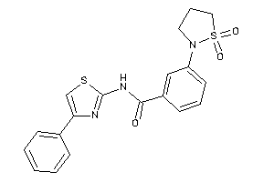 3-(1,1-diketo-1,2-thiazolidin-2-yl)-N-(4-phenylthiazol-2-yl)benzamide