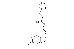 3-thiazol-2-ylpropionic Acid 2-(2,6-diketo-3H-purin-7-yl)ethyl Ester