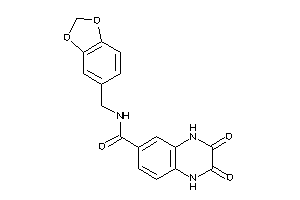 Image of 2,3-diketo-N-piperonyl-1,4-dihydroquinoxaline-6-carboxamide