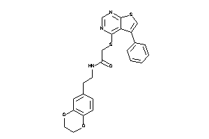 N-[2-(2,3-dihydro-1,4-benzodioxin-6-yl)ethyl]-2-[(5-phenylthieno[2,3-d]pyrimidin-4-yl)thio]acetamide