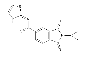 2-cyclopropyl-1,3-diketo-N-(4-thiazolin-2-ylidene)isoindoline-5-carboxamide