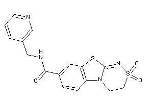 2,2-diketo-N-(3-pyridylmethyl)-3,4-dihydro-[1,2,4]thiadiazino[3,4-b][1,3]benzothiazole-8-carboxamide