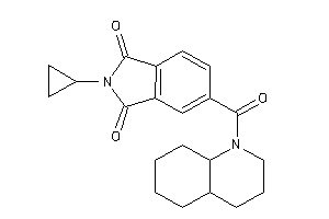 5-(3,4,4a,5,6,7,8,8a-octahydro-2H-quinoline-1-carbonyl)-2-cyclopropyl-isoindoline-1,3-quinone