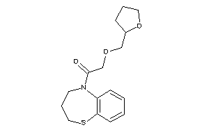 1-(3,4-dihydro-2H-1,5-benzothiazepin-5-yl)-2-(tetrahydrofurfuryloxy)ethanone