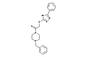 1-(4-benzylpiperazino)-2-[(5-phenyl-4H-1,2,4-triazol-3-yl)thio]ethanone