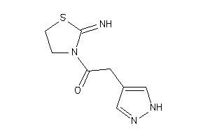 1-(2-iminothiazolidin-3-yl)-2-(1H-pyrazol-4-yl)ethanone