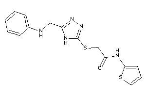 2-[[5-(anilinomethyl)-4H-1,2,4-triazol-3-yl]thio]-N-(2-thienyl)acetamide