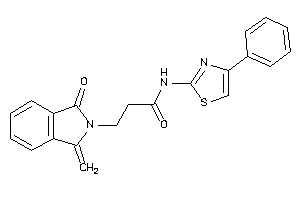 Image of 3-(1-keto-3-methylene-isoindolin-2-yl)-N-(4-phenylthiazol-2-yl)propionamide