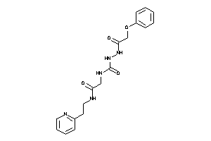 2-[[(2-phenoxyacetyl)amino]carbamoylamino]-N-[2-(2-pyridyl)ethyl]acetamide