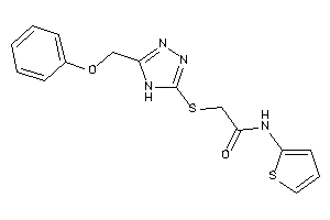 Image of 2-[[5-(phenoxymethyl)-4H-1,2,4-triazol-3-yl]thio]-N-(2-thienyl)acetamide