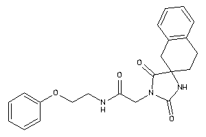 2-(2,5-diketospiro[imidazolidine-4,2'-tetralin]-1-yl)-N-(2-phenoxyethyl)acetamide