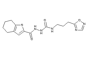 1-[3-(1,2,4-oxadiazol-5-yl)propyl]-3-(4,5,6,7-tetrahydrobenzothiophene-2-carbonylamino)urea