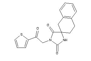 3-[2-keto-2-(2-thienyl)ethyl]spiro[imidazolidine-5,2'-tetralin]-2,4-quinone