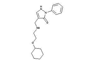 4-[[2-(cyclohexoxy)ethylamino]methyl]-2-phenyl-3-pyrazolin-3-one