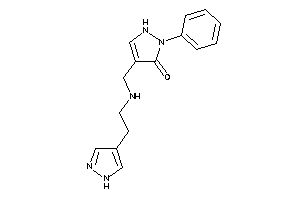2-phenyl-4-[[2-(1H-pyrazol-4-yl)ethylamino]methyl]-3-pyrazolin-3-one