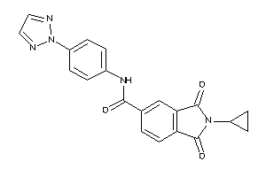 2-cyclopropyl-1,3-diketo-N-[4-(triazol-2-yl)phenyl]isoindoline-5-carboxamide