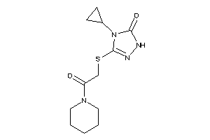 4-cyclopropyl-3-[(2-keto-2-piperidino-ethyl)thio]-1H-1,2,4-triazol-5-one