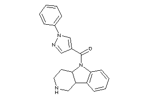 1,2,3,4,4a,9b-hexahydropyrido[4,3-b]indol-5-yl-(1-phenylpyrazol-4-yl)methanone