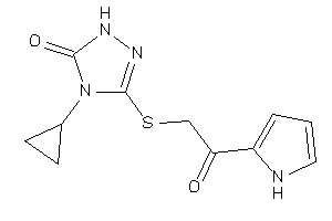 4-cyclopropyl-3-[[2-keto-2-(1H-pyrrol-2-yl)ethyl]thio]-1H-1,2,4-triazol-5-one