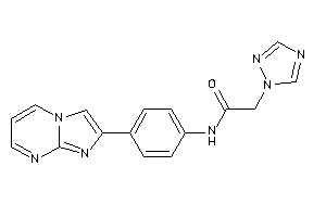 N-(4-imidazo[1,2-a]pyrimidin-2-ylphenyl)-2-(1,2,4-triazol-1-yl)acetamide