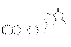 2-(2,5-diketoimidazolidin-1-yl)-N-(4-imidazo[1,2-a]pyrimidin-2-ylphenyl)acetamide