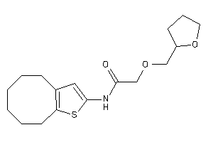 N-(4,5,6,7,8,9-hexahydrocycloocta[b]thiophen-2-yl)-2-(tetrahydrofurfuryloxy)acetamide